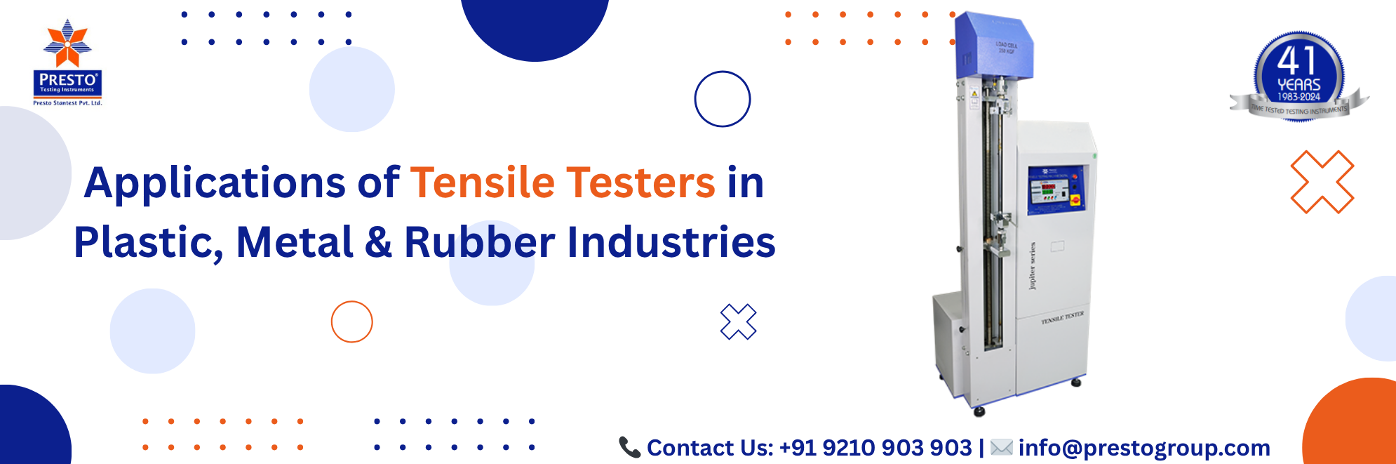 Applications of Tensile Testers in Plastic, Metal & Rubber Industries